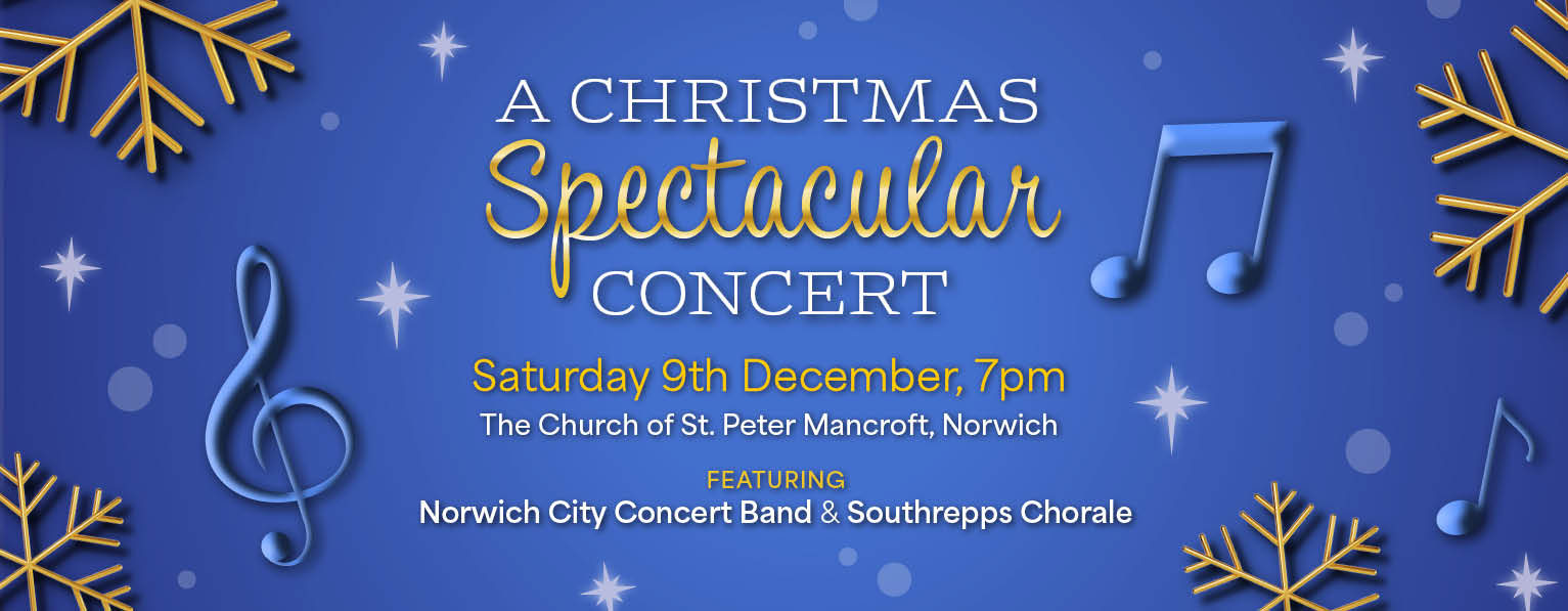 Norwich City Concert Band 09/12/2023 700pm A Christmas Spectacular Concert
